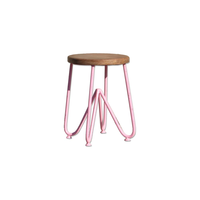0407 Stool Triangle   Pink