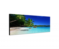 Canvasdoek Tropisch Strand Seychellen 120x40 Cm