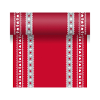Kerst 3 In 1 Scandi Red 40x480cm Servet Palcemat En Tafel