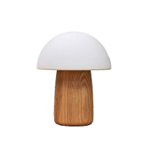 Gingko Alice Mushroom Tafellamp   Licht Essenhout