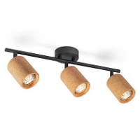 Home Sweet Home Led Opbouwspot Cork 3   Incl. Dimbare Led Lamp   Zwart
