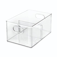 Idesign   Opbergbox Met Verdeler, 20.3 X 30.5 X 15.2 Cm, Kunststof, Tr