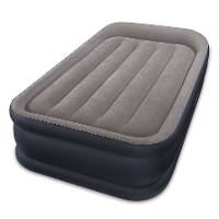 Intex Deluxe Pillow Rest Raised Luchtbed   Eenpersoons   Ingebouwde Elektrische Pomp