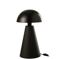 J Line Tafellamp Paddenstoel Metaal Mat+blinkend Zwart