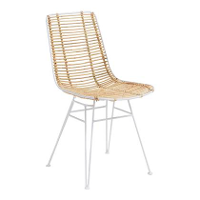 Kave Home Tishana, Pure White   Synthetic Wicker|rattan