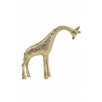 Light & Living Deco Beeld Giraffe   Goud   Metaal   29x25x7cm (bxhxd)