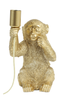 Light & Living Tafellamp Monkey   Goud   20x19,5x34cm