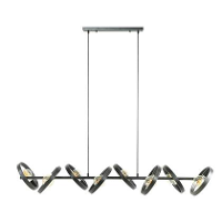 Moos Kevin Hanglamp 8 Lichts   Charcoal