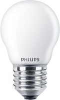 Philips Ledlamp E27 40w 470lm Kogel Mat Dimbaar
