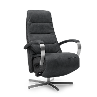 Relaxstoel C 100 Zwart Stof En Leer