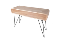 Sofa Table Xlboom Metro Timber/black Legs