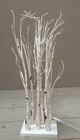 Sweet Living Witte Winterboom Met Lichtjes   70 Cm