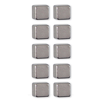 Trendform Kubiq Magneet Vierkant Set Van 10   Zilver