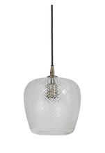Light & Living Hanglamp 'danita' 20cm, Glas Antiek Brons