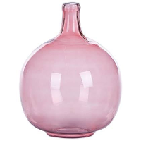 Beliani   Chappathi   Bloemenvaas   Roze   Glas