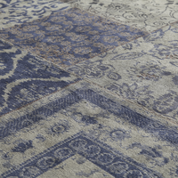 By Boo Karpet 'patchwork' Dark Blue, 170 X 240cm