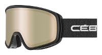 Cébé Striker Evo Skibril   Mat Zwart   Gouden Lens