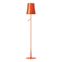 Foscarini Outlet   Birdie Vloerlamp Oranje Met Dimmer