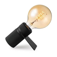 Home Sweet Home Tafellamp Matrix   Zwart   11|10.2|5.3cm   Bedlampje