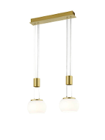 Trio Design Hanglamp Madison Goud   2 Lichts   342010208