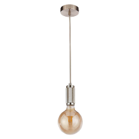 Searchlight 1 Lichts Hanglamp Suspension Zilver   77651ss