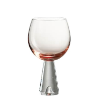 J Line Daen Wijnglas   Glas   Oranje| Transparant   4x