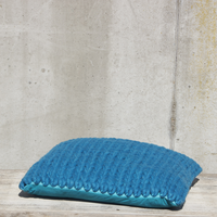 Kussen 'wool' Large 60 X 60 Cm, Kleur Blauw