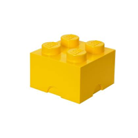 Lego   Opbergbox Brick 4, Geel   Lego