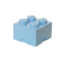 Lego   Opbergbox Brick 4, Lichtblauw   Lego