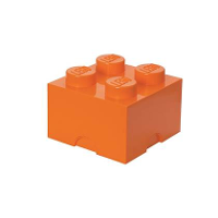 Lego   Opbergbox Brick 4, Oranje   Lego