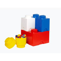 Lego   Opbergbox Brick, Set Van 4, Multi   Lego
