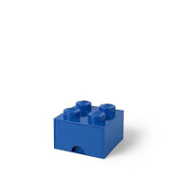 Lego   Opberglade Brick 4, Blauw   Lego