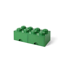 Lego   Opberglade Brick 8, Groen   Lego