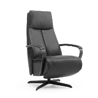 Relaxstoel J 102 Zwart Leer