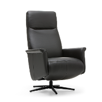 Relaxstoel J 107 Zwart Leer
