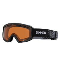 Sinner Batawa Otg Skibril   Matte Black   Oranje Lens