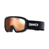 Sinner Duck Mountain Skibril Kind   Matte Black   Oranje Lens