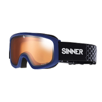 Sinner Duck Mountain Skibril Kind   Matte Dark Blue   Oranje Lens