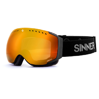 Sinner Emerald Skibril   Mat Zwart   Oranje Lens