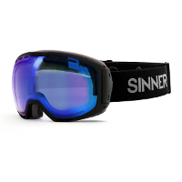 Sinner Mohawk Skibril   Mat Zwart   Blauwe Lens