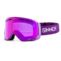 Sinner Olympia Skibril   Mat Paars   Roze Lens