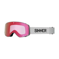 Sinner Olympia Skibril   Matte Light Grey   Rode Lens