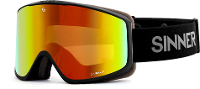 Sinner Sin Valley Skibril   Mat Zwart   Oranje + Roze Lens