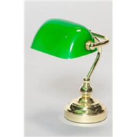 Tafellamp Banker Classic Mini   Groen   Goud   Lilianshouse