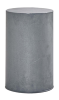 Bloemenzuil Cilinder 50 Cm Hoog   Grijs